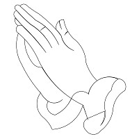 praying hands block 001